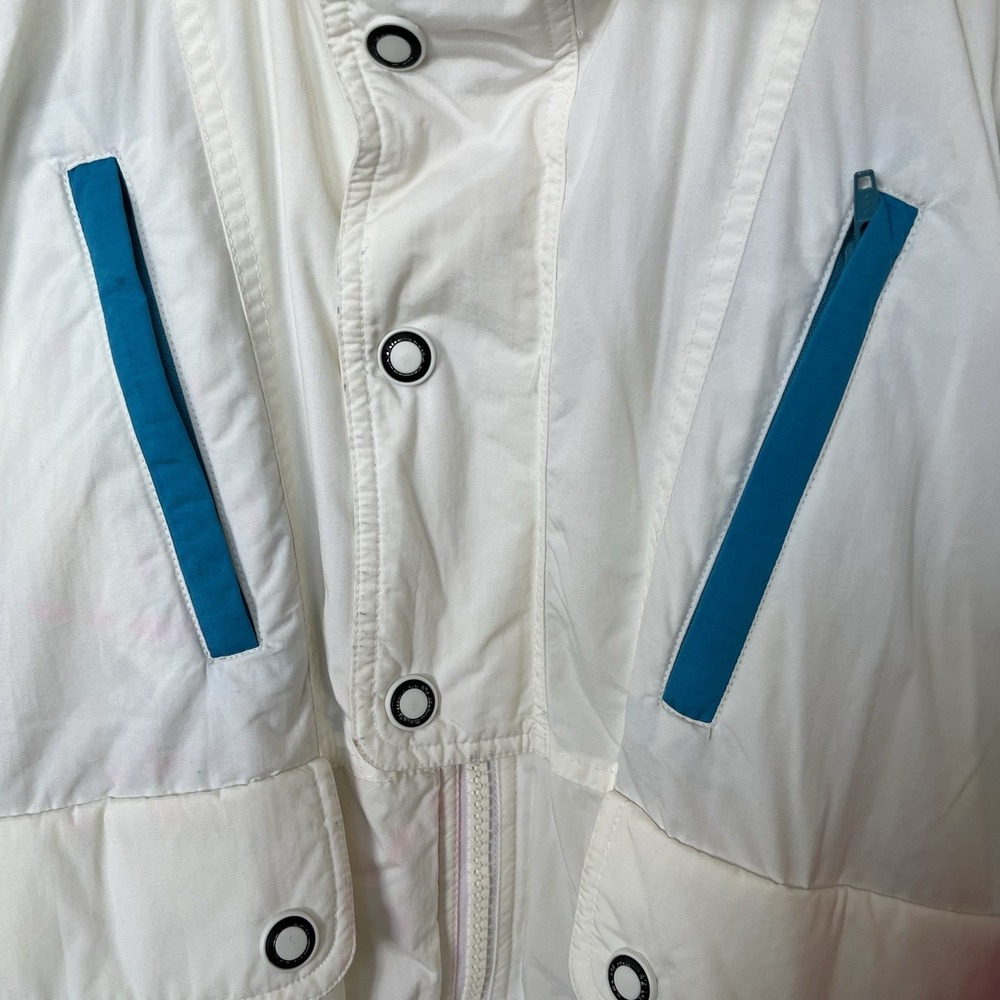 Vintage Tyrolia by Head Ski Jacket Mens XL White Neon Thermoloft Lined Snow - Picture 7 of 16